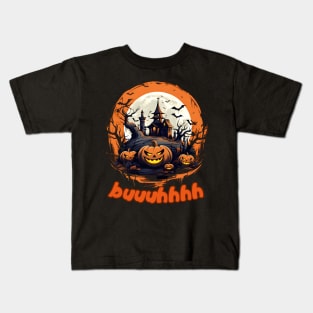 Buuhhhh-Halloween Haunt Kids T-Shirt